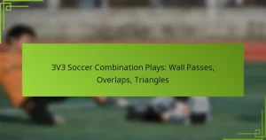 3V3 Soccer Combination Plays: Wall Passes, Overlaps, Triangles