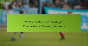 3V3 Soccer Defensive Strategies: Compactness, Pressure, Recovery