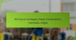 3V3 Soccer Strategies: Player Combinations, Overloads, Angles